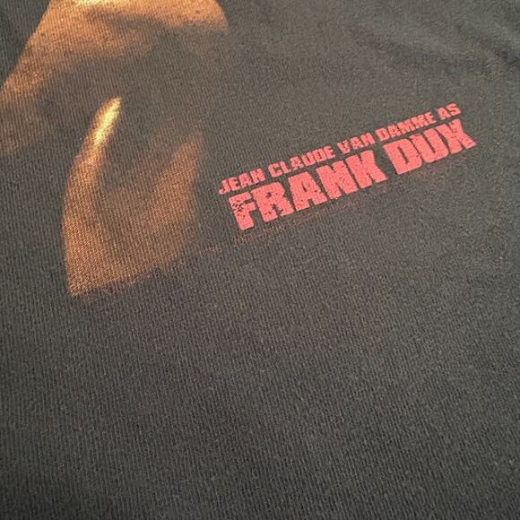 Vintage Bloodsport Jean Claude Van Damme Movie Promo T-Shirt Size XL Black RARE - Picture 5 of 8